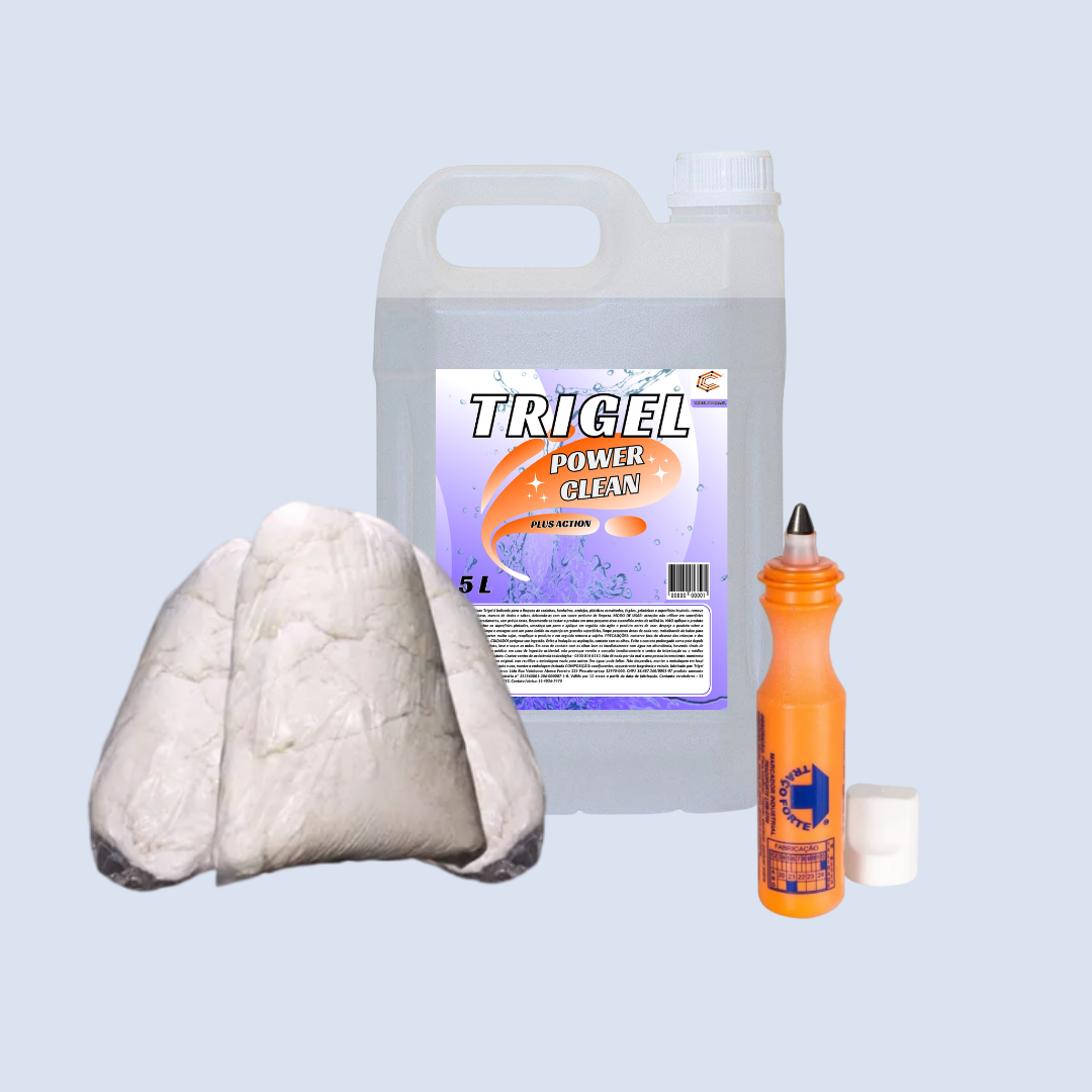 Estopa de Algodão 2Kg, Marcador Industrial  & Multiuso (Power Clean)