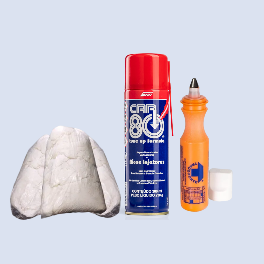Estopa de Algodão 2Kg,  Marcador Industrial & Descarbonizante Car80