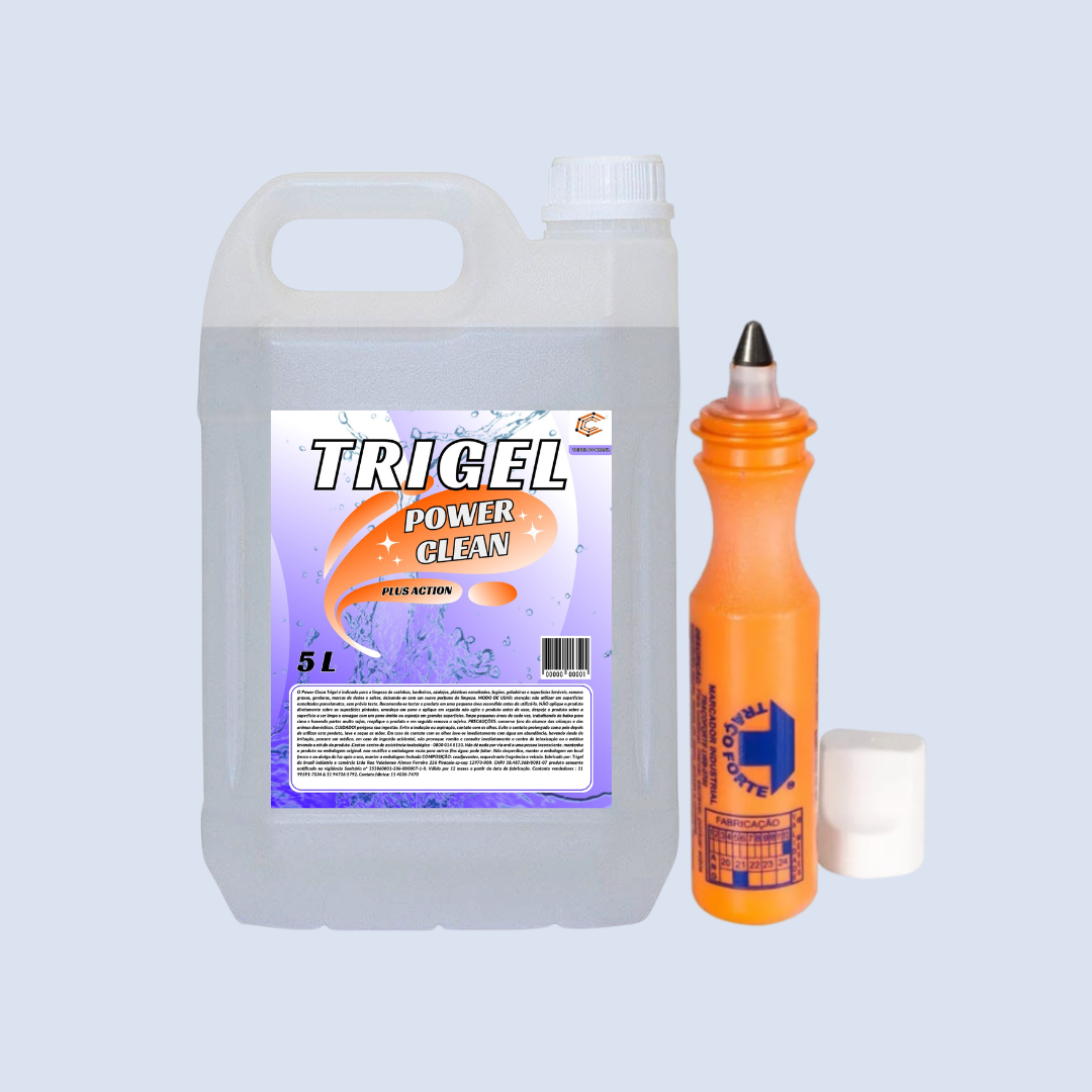 Multiuso (Power Clean) 5 Litros & Marcador Industrial